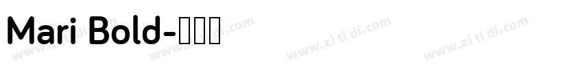 Mari Bold字体转换